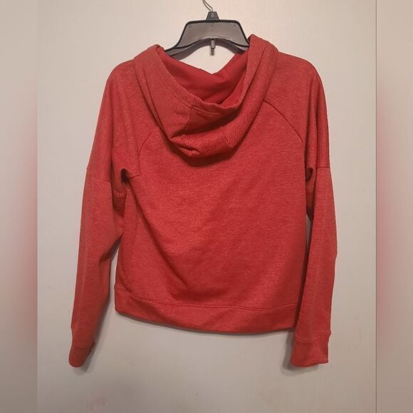 ADIDAS Red Heathered Pull Over Sweatshirt Hoodie - Picture 4 of 8